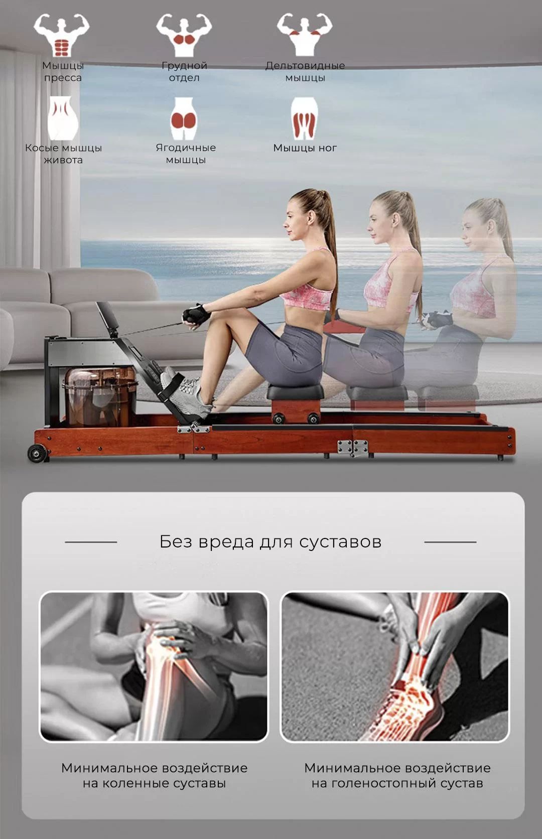 Купить Гребной тренажер Xiaomi KINGSMITH Rowing Machine Купить Гребной тренажер Xiaomi KINGSMITH Rowing Machine