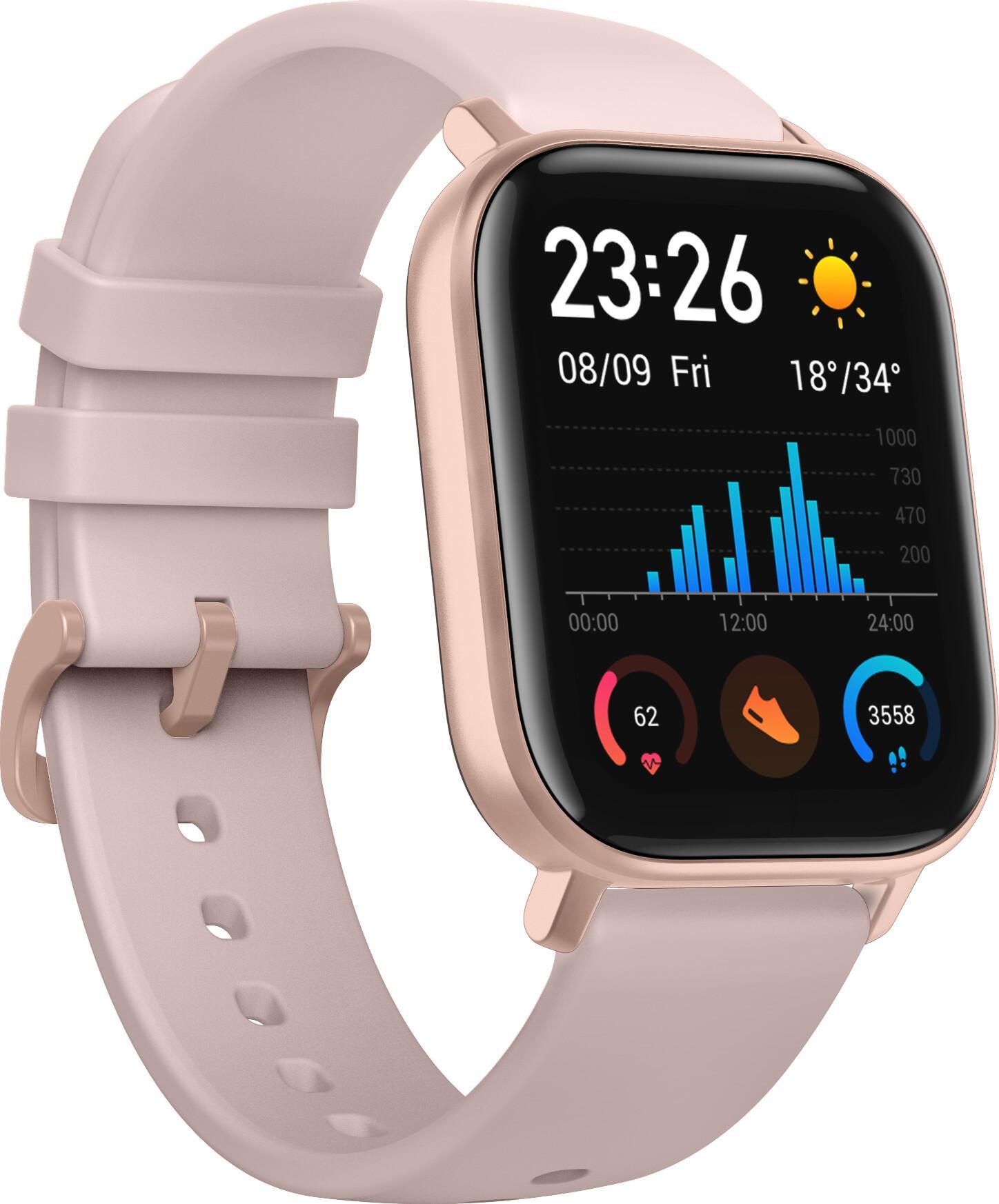 Картинка Умные часы Xiaomi Amazfit GTS Beige/Pink Gold Картинка Умные часы Xiaomi Amazfit GTS Beige/Pink Gold