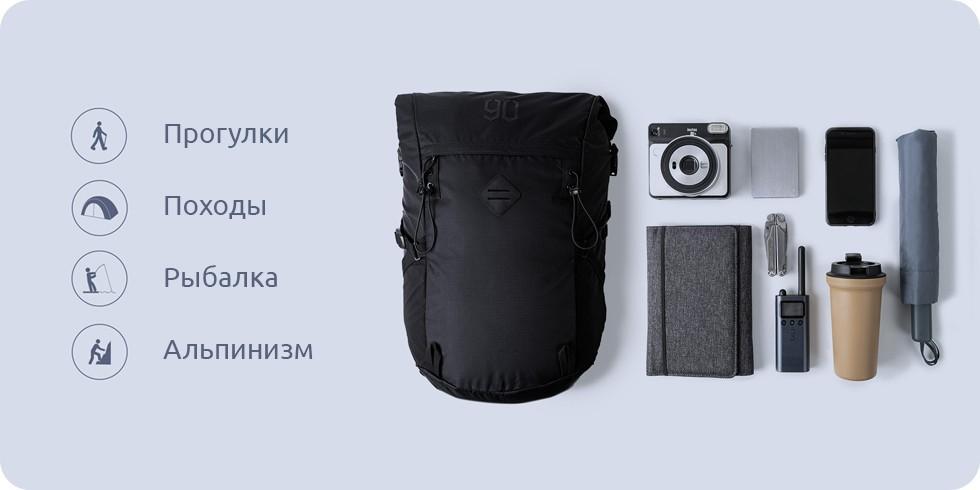 Купить Рюкзак Xiaomi 90 Points Hike Basic Outdoor Backpack Blue Купить Рюкзак Xiaomi 90 Points Hike Basic Outdoor Backpack Blue