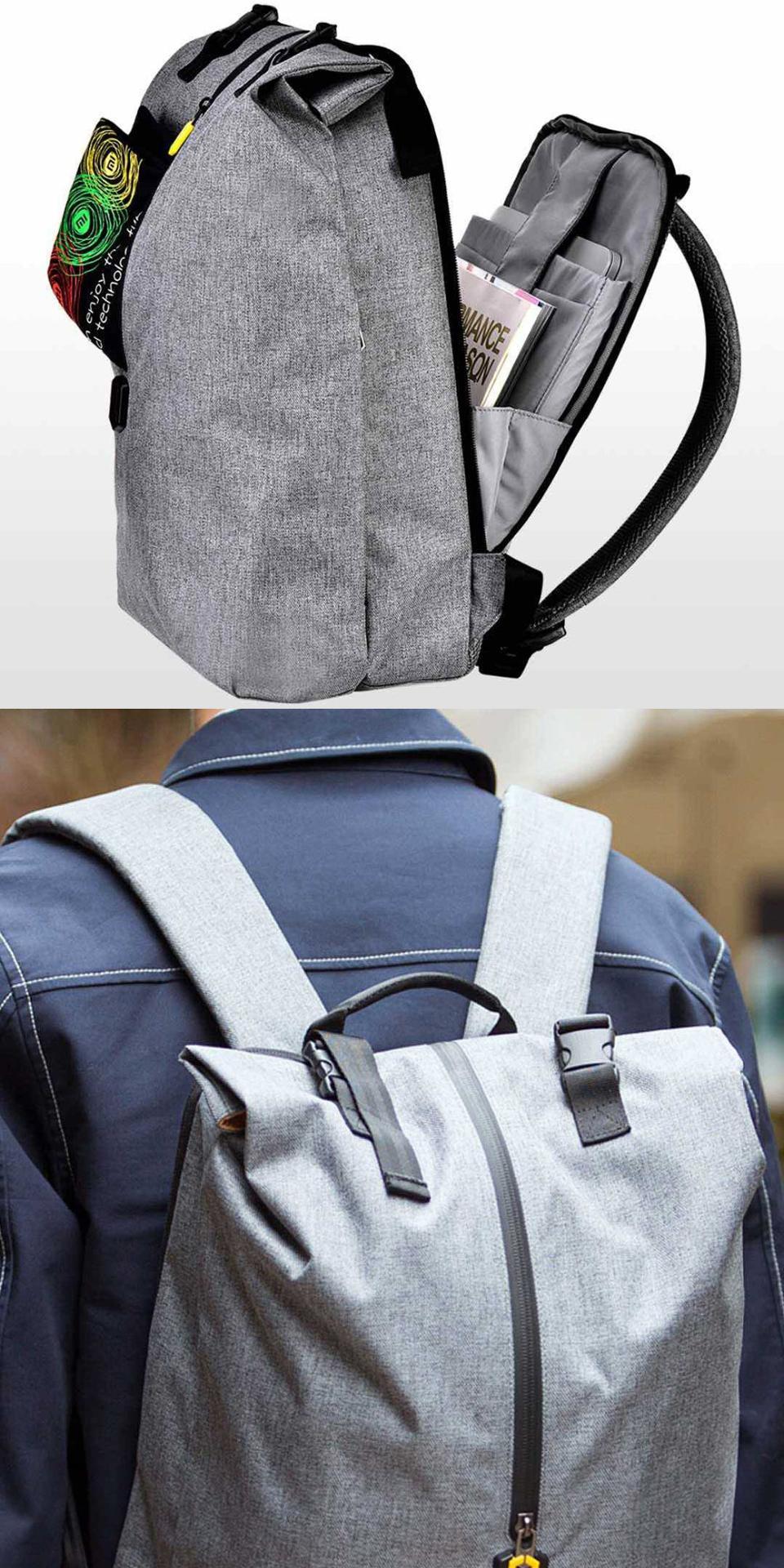 Купить Рюкзак Xiaomi NINETYGO Outdoor Leisure Backpack Grey Купить Рюкзак Xiaomi NINETYGO Outdoor Leisure Backpack Grey