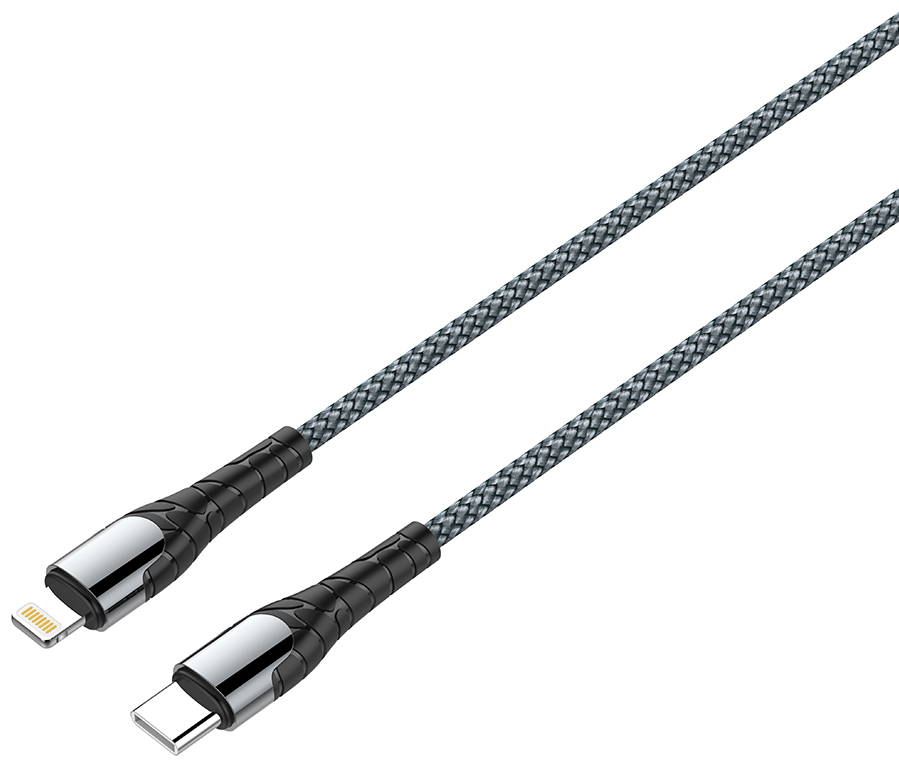 Кабель LDNIO LC111 Fast Charge 30W Type-C/Lightning Grey 1.0 m (90840)