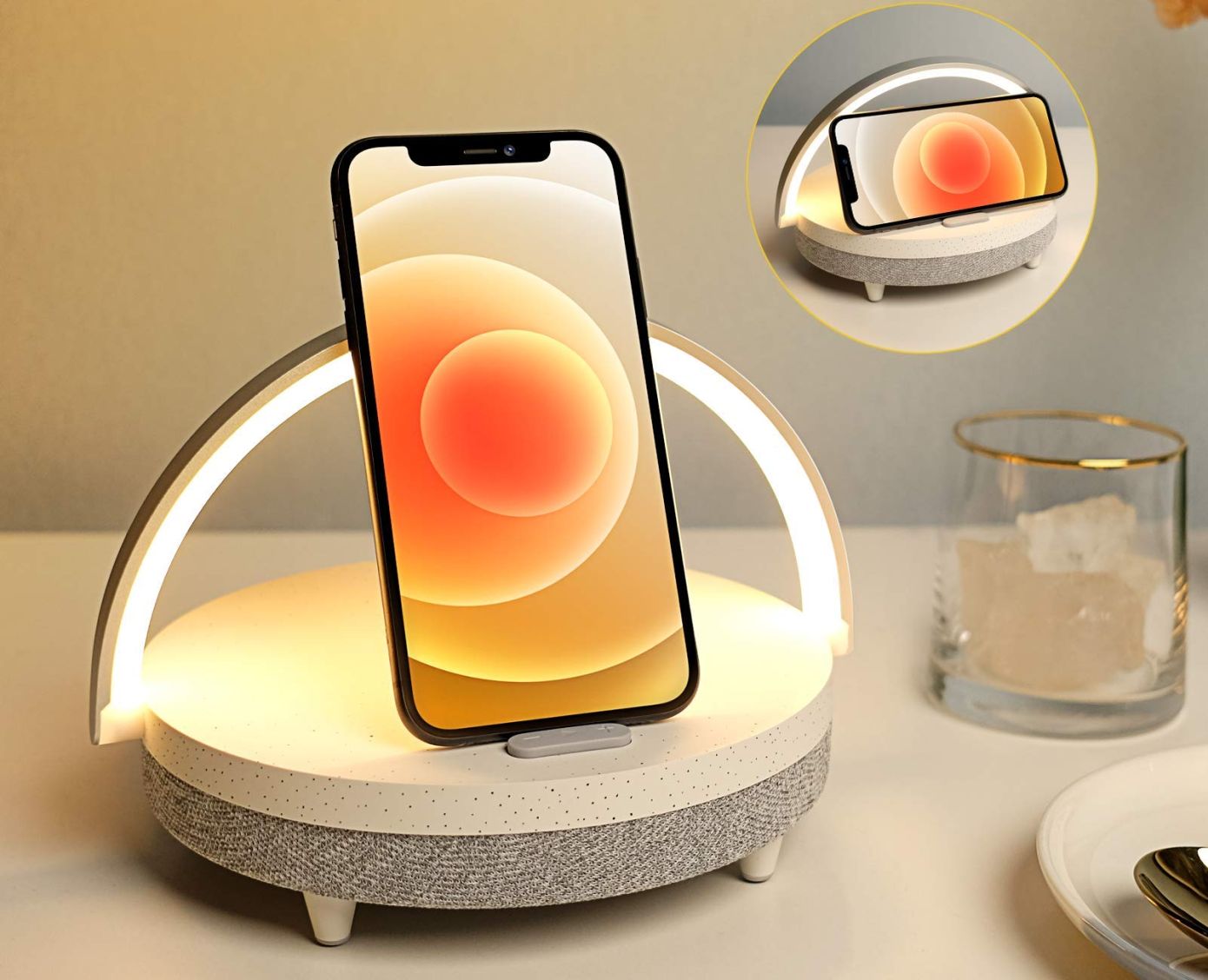Купить Настольная лампа-колонка Xiaomi Ezvalo Wireless Charging Music Desk Light Купить Настольная лампа-колонка Xiaomi Ezvalo Wireless Charging Music Desk Light
