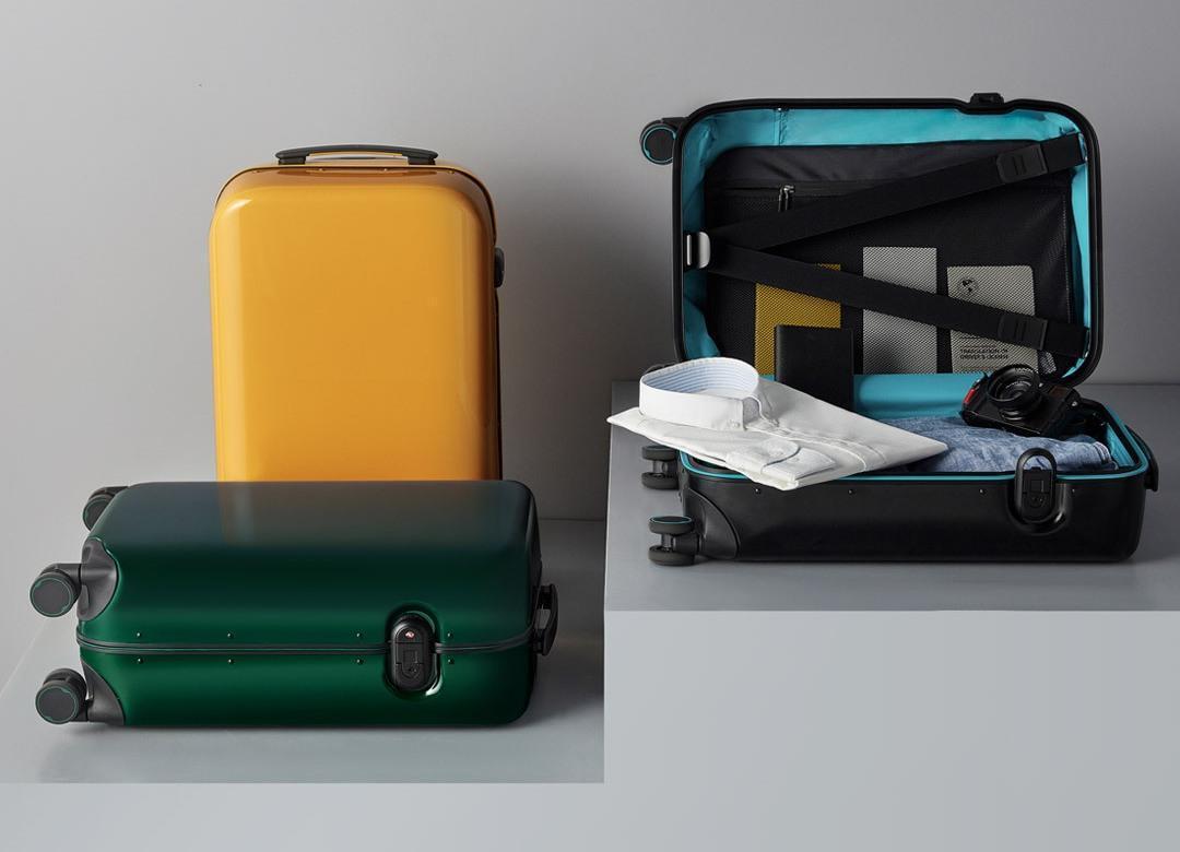Чемодан Xiaomi 90FUN Aluminum Smart Unlock Suitcase 20'' Black Green Казахстан Чемодан Xiaomi 90FUN Aluminum Smart Unlock Suitcase 20'' Black Green Казахстан