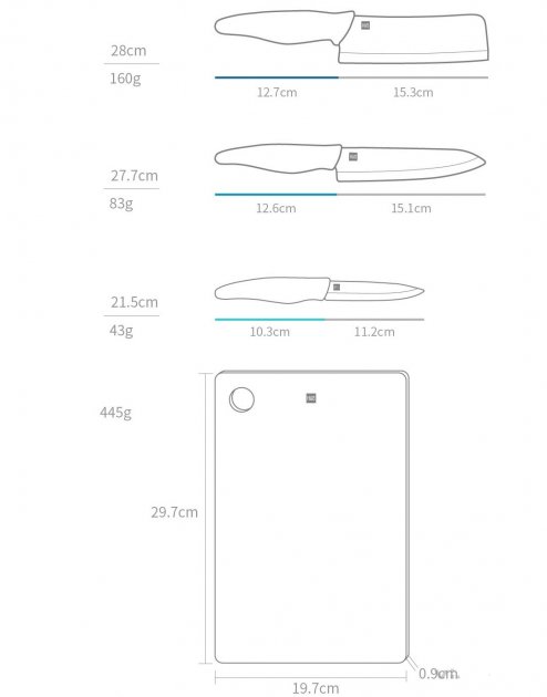 Купить Набор ножей Xiaomi Huo Hou Ceramic Knife Set 4 pcs. (HU0020) Купить Набор ножей Xiaomi Huo Hou Ceramic Knife Set 4 pcs. (HU0020)