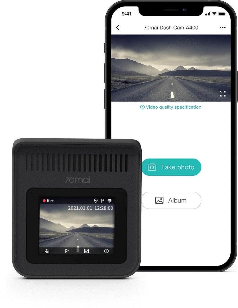 Видеорегистратор Xiaomi 70mai Dash Cam Grey (A400) + Rear Camera Kit Grey Казахстан Видеорегистратор Xiaomi 70mai Dash Cam Grey (A400) + Rear Camera Kit Grey Казахстан