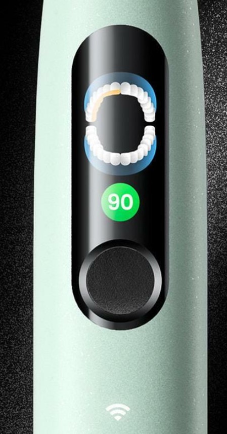 Картинка Умная зубная щетка Xiaomi Oclean X Ultra S Green Картинка Умная зубная щетка Xiaomi Oclean X Ultra S Green