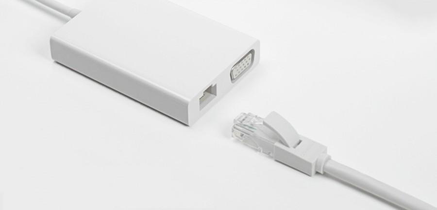 Фотография Адаптер Xiaomi Mi Multi-Adapter с USB-C на VGA и Ethernet (JGQ4005TY) Фотография Адаптер Xiaomi Mi Multi-Adapter с USB-C на VGA и Ethernet (JGQ4005TY)