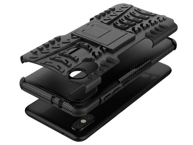 Фотография Чехол Yotrix Shockproof case для Xiaomi Mi A2 (черный. пластиковый) Фотография Чехол Yotrix Shockproof case для Xiaomi Mi A2 (черный. пластиковый)
