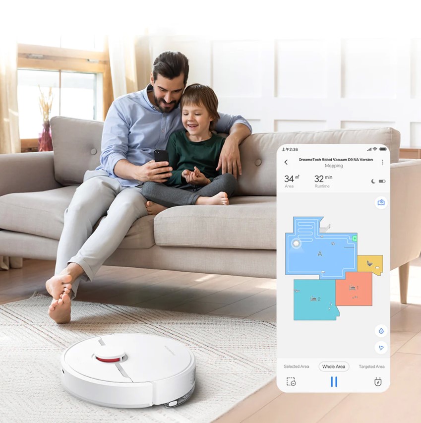 Картинка Робот-пылесос Dreame Bot D9 Max White Картинка Робот-пылесос Dreame Bot D9 Max White