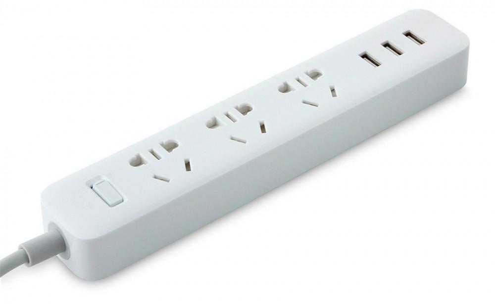 Фото Удлинитель Mi Power Strip 3 розетки и 3 USB порта White Фото Удлинитель Mi Power Strip 3 розетки и 3 USB порта White
