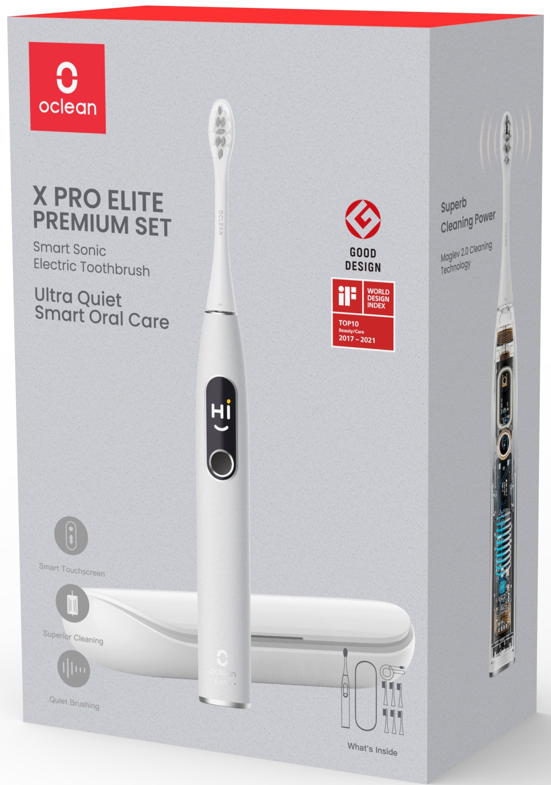 Картинка Зубная щетка Xiaomi Oclean X Pro Elite Premium Set Картинка Зубная щетка Xiaomi Oclean X Pro Elite Premium Set