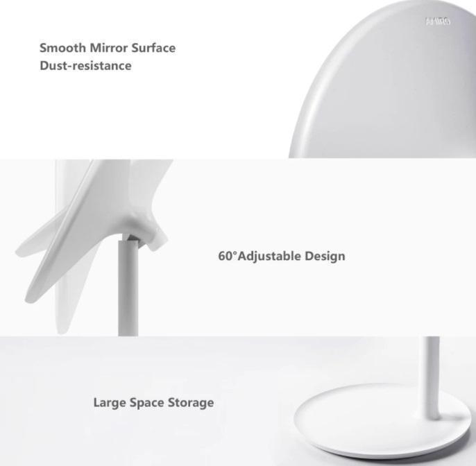 Зеркало для макияжа Xiaomi Amiro HD Daylight Казахстан Зеркало для макияжа Xiaomi Amiro HD Daylight Казахстан