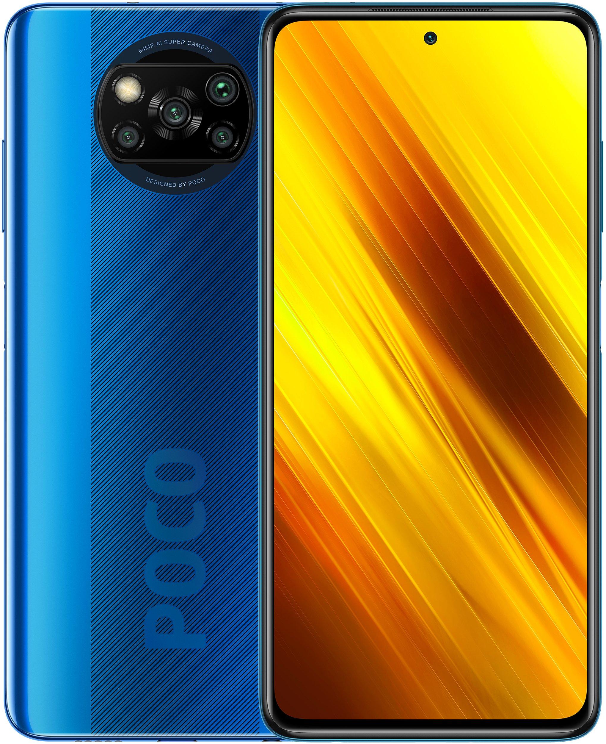 Фото Смартфон Xiaomi Poco X3 6/64Gb Cobalt Blue Фото Смартфон Xiaomi Poco X3 6/64Gb Cobalt Blue