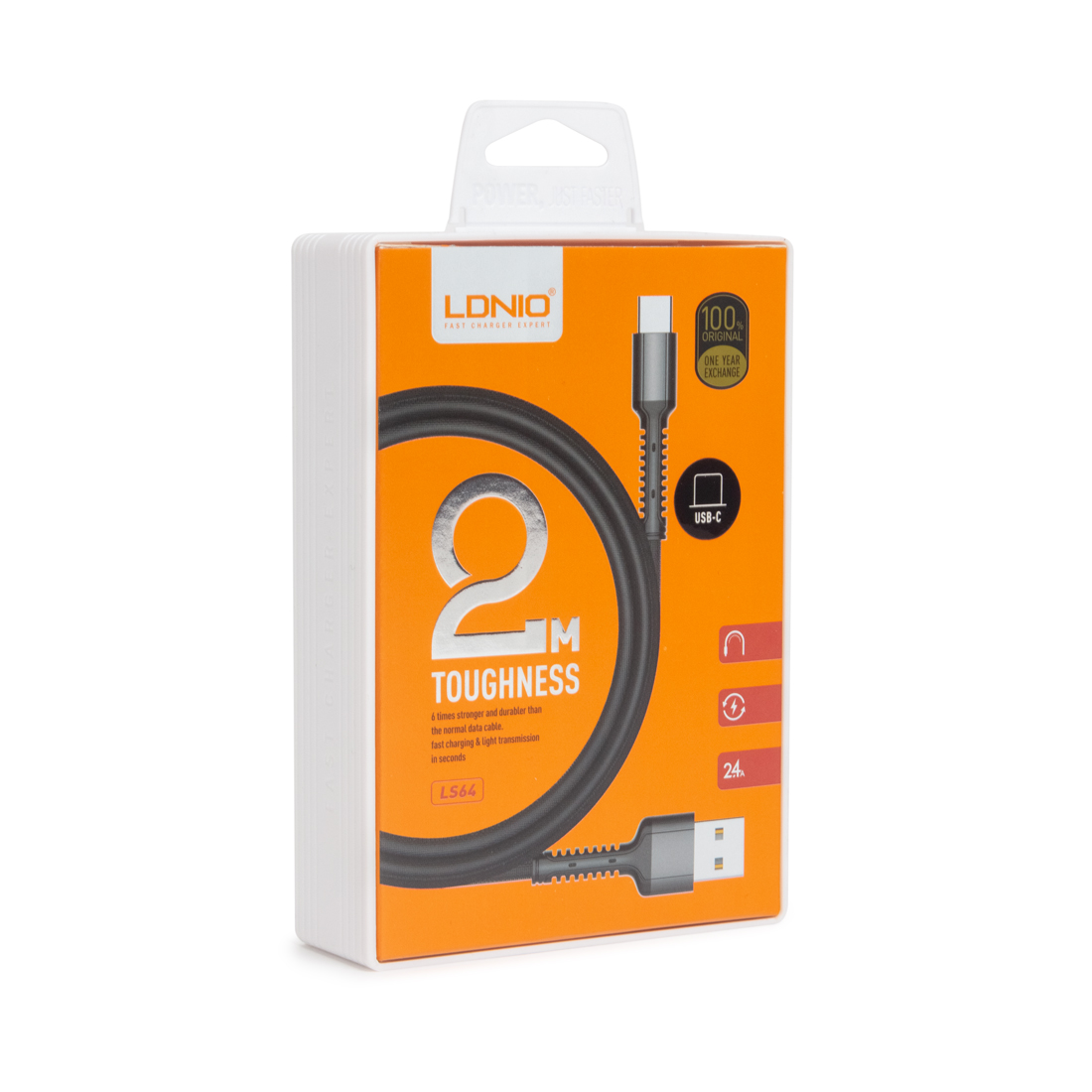 Картинка Кабель LDNIO LS64 Fast Charge USB-Type C Grey 2.0 m (40646) Картинка Кабель LDNIO LS64 Fast Charge USB-Type C Grey 2.0 m (40646)