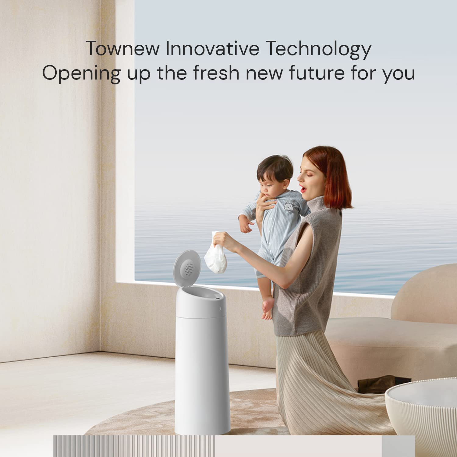 Цена Умное мусорное ведро Xiaomi Townew TT Diaper Pail Цена Умное мусорное ведро Xiaomi Townew TT Diaper Pail