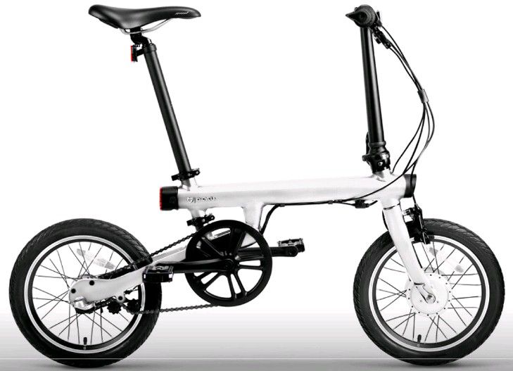Фотография Электрический велосипед Xiaomi Mi QiCYCLE Folding Electric Bicycle White Фотография Электрический велосипед Xiaomi Mi QiCYCLE Folding Electric Bicycle White