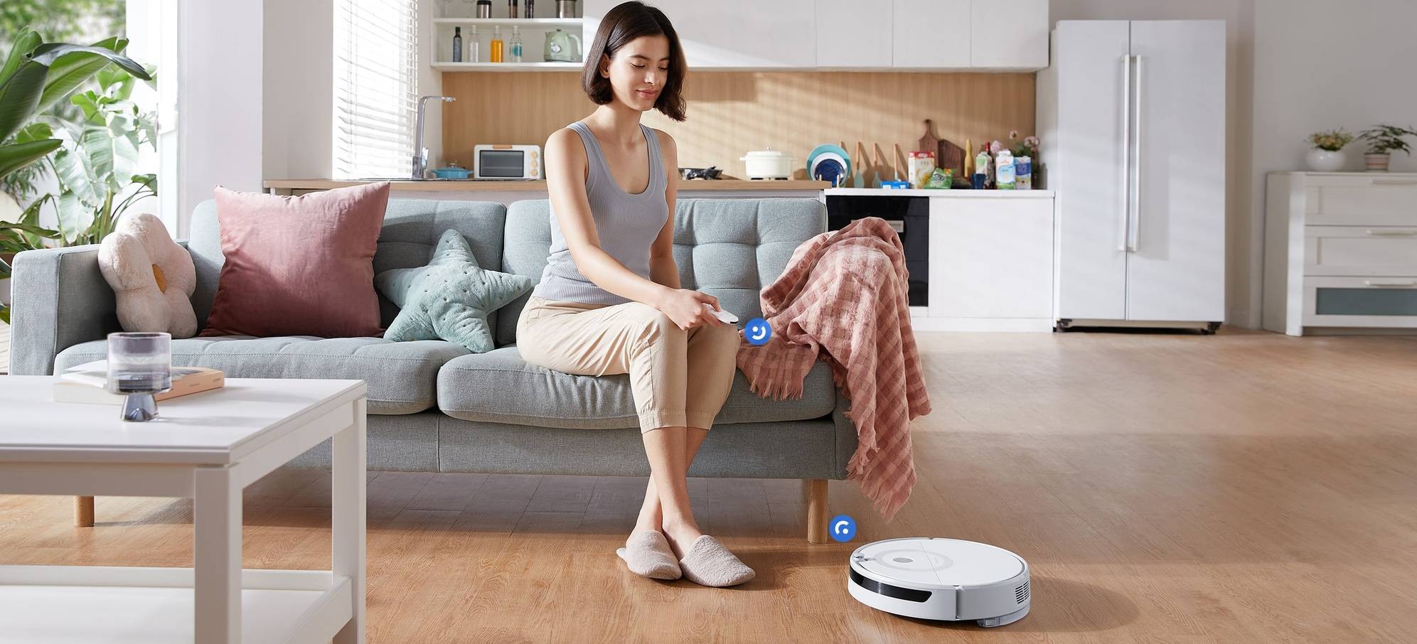 Робот-пылесос Xiaomi Roborock E5 White заказать Робот-пылесос Xiaomi Roborock E5 White заказать
