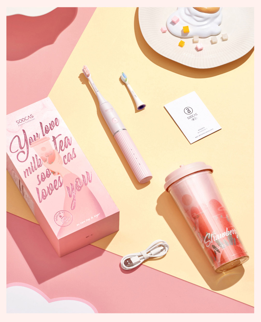 Купить Зубная щетка Xiaomi Soocas V2 Pink Купить Зубная щетка Xiaomi Soocas V2 Pink