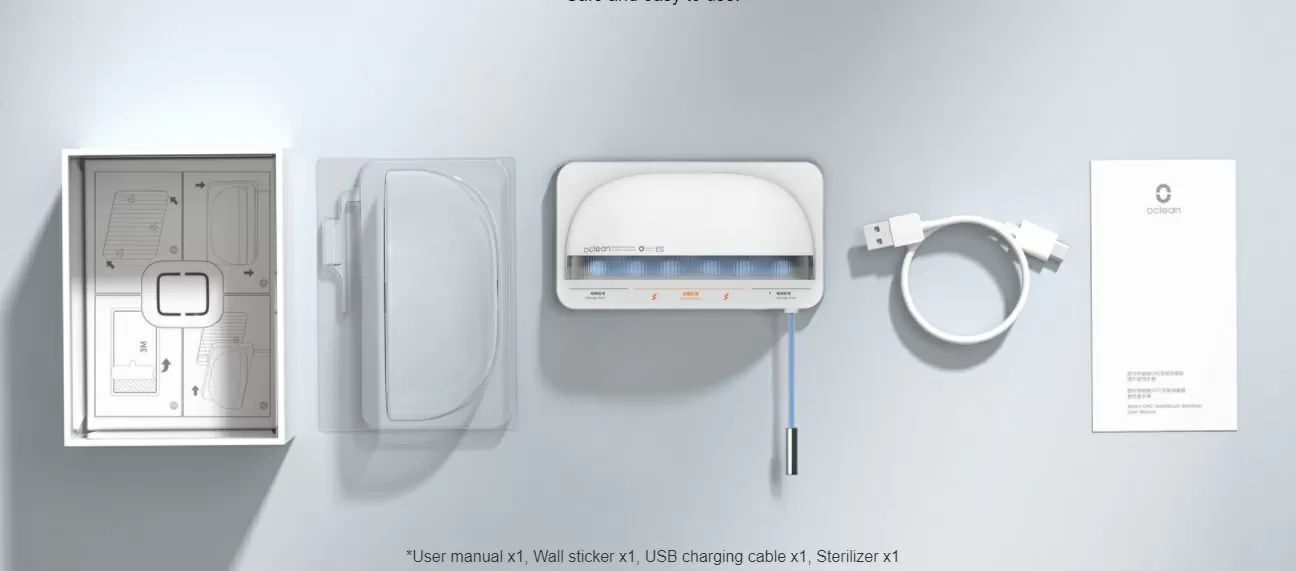 Купить Стерилизатор для зубных щеток Xiaomi Oclean S1 Grey Купить Стерилизатор для зубных щеток Xiaomi Oclean S1 Grey