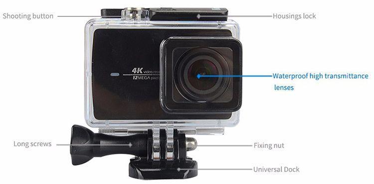 Экшн-камера Xiaomi YI 4K Action Camera with Waterproof Case Казахстан Экшн-камера Xiaomi YI 4K Action Camera with Waterproof Case Казахстан