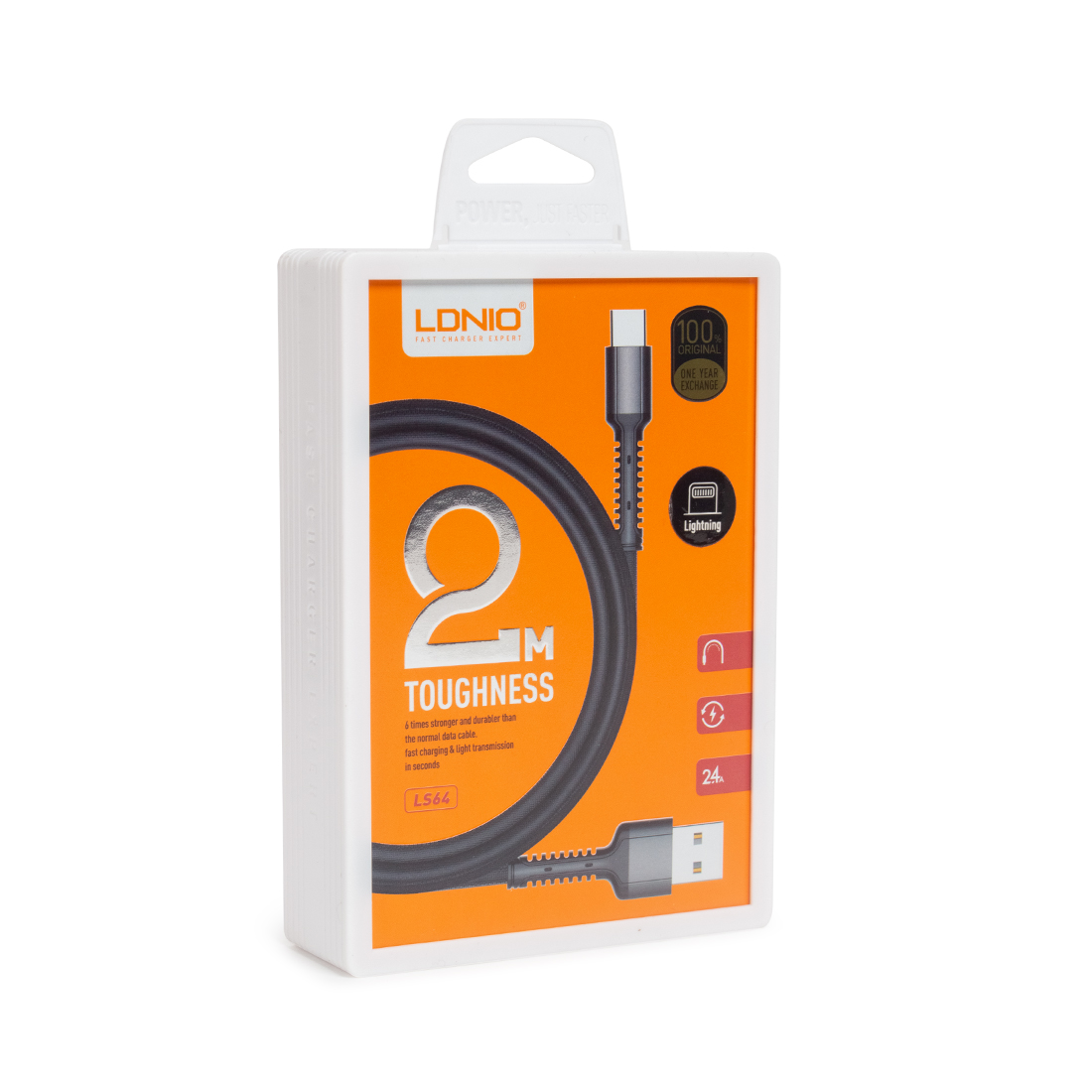 Фотография Кабель LDNIO LS64 Fast Charge USB-Lightning Grey 2.0 m (40647) Фотография Кабель LDNIO LS64 Fast Charge USB-Lightning Grey 2.0 m (40647)