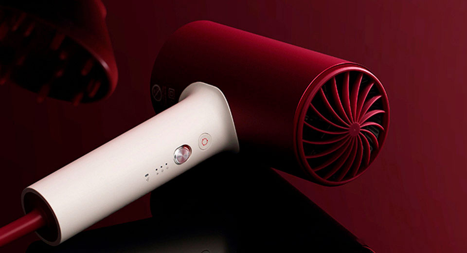 Картинка Фен Xiaomi Soocas HS3 White/Red Картинка Фен Xiaomi Soocas HS3 White/Red