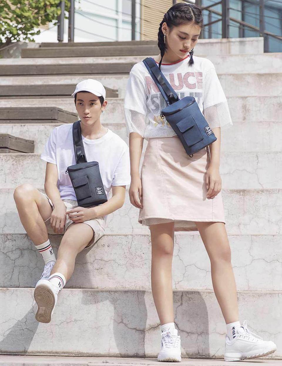 Сумка Xiaomi 90FUN Chic Leisure Waist Bag Dark Blue заказать Сумка Xiaomi 90FUN Chic Leisure Waist Bag Dark Blue заказать