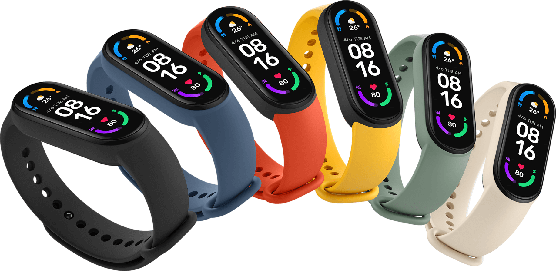 Картинка Фитнес-браслет Xiaomi Mi Band 6 Dark Yellow Картинка Фитнес-браслет Xiaomi Mi Band 6 Dark Yellow