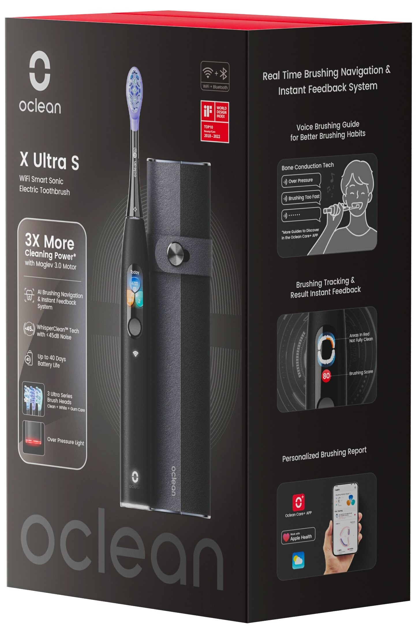 Цена Умная зубная щетка Xiaomi Oclean X Ultra S Black Цена Умная зубная щетка Xiaomi Oclean X Ultra S Black
