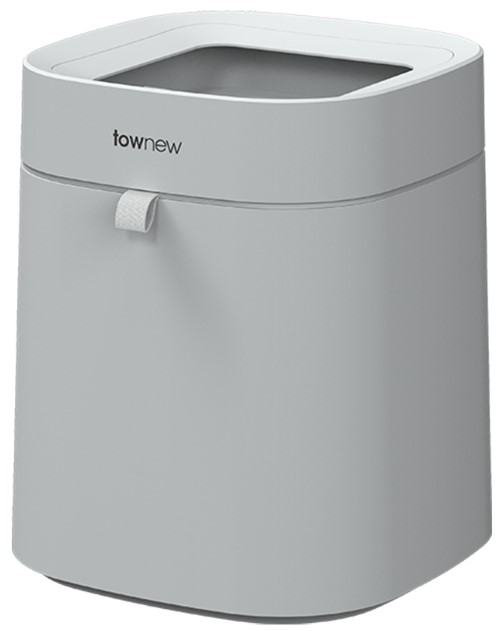 Фото Умное мусорное ведро Xiaomi Townew Smart Trash Can T Air Lite Grey Фото Умное мусорное ведро Xiaomi Townew Smart Trash Can T Air Lite Grey