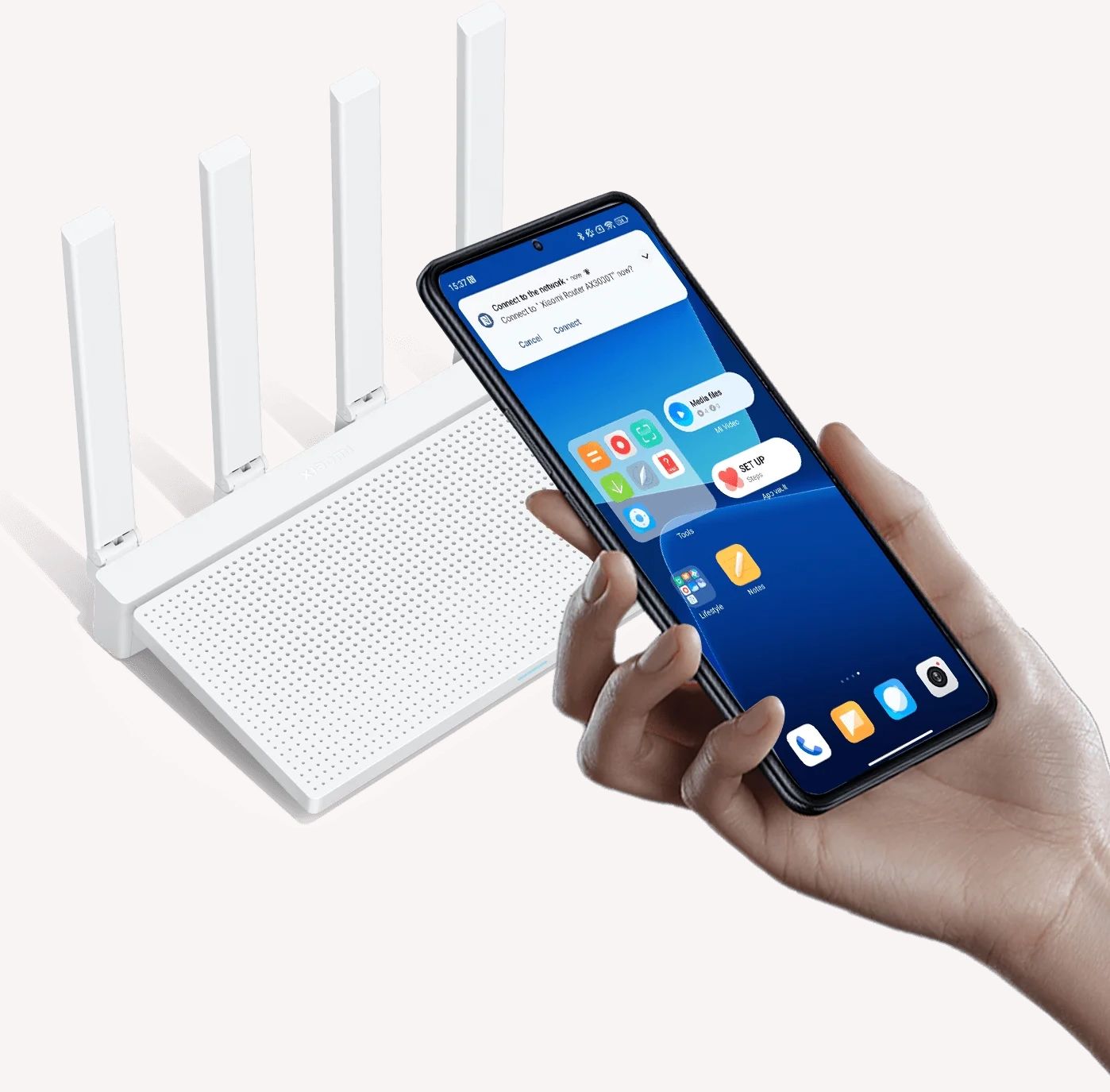 Фотография Роутер Xiaomi Mesh Router AX3000T (RD23) Фотография Роутер Xiaomi Mesh Router AX3000T (RD23)