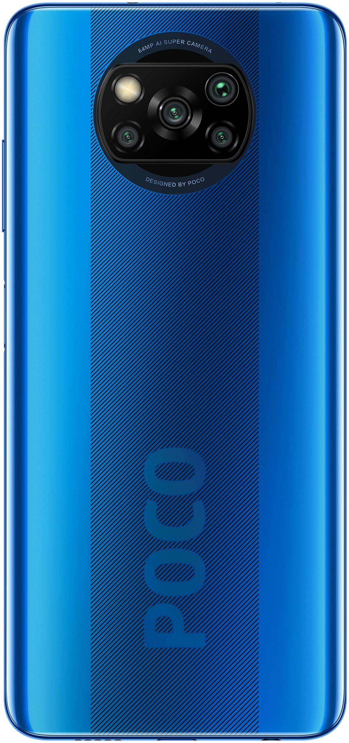 Картинка Смартфон Xiaomi Poco X3 6/128Gb Cobalt Blue Картинка Смартфон Xiaomi Poco X3 6/128Gb Cobalt Blue
