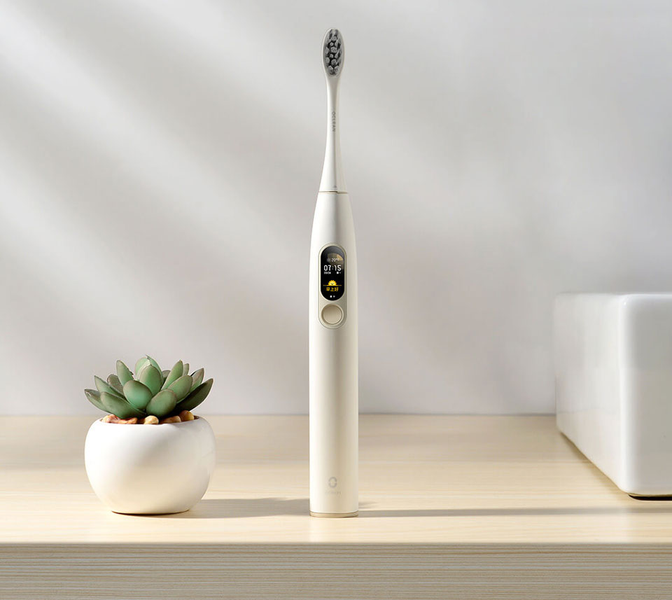 Цена Умная зубная щетка Xiaomi Oclean X Beige Цена Умная зубная щетка Xiaomi Oclean X Beige