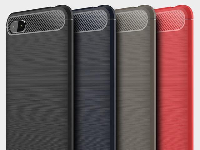 Цена Чехол Yotrix Rugged Armor для Xiaomi Redmi 6A (синий, гелевый)