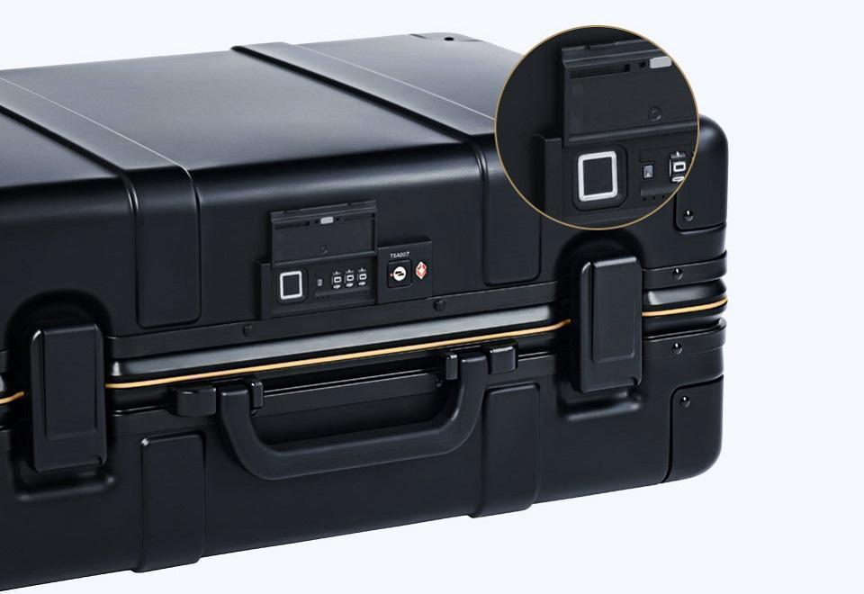 Чемодан Xiaomi NinetyGo Smart Metal Suitcase Fingerprint Unlock 20" Black заказать Чемодан Xiaomi NinetyGo Smart Metal Suitcase Fingerprint Unlock 20" Black заказать