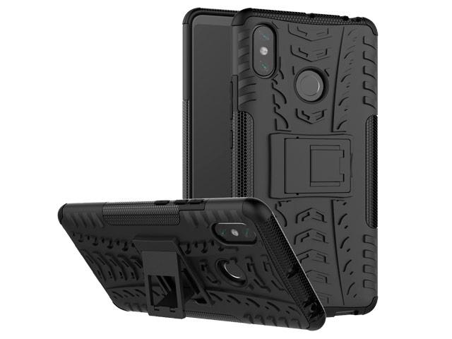 Фото Чехол Yotrix Shockproof case для Xiaomi Mi Max 3 (черный, пластиковый) Фото Чехол Yotrix Shockproof case для Xiaomi Mi Max 3 (черный, пластиковый)