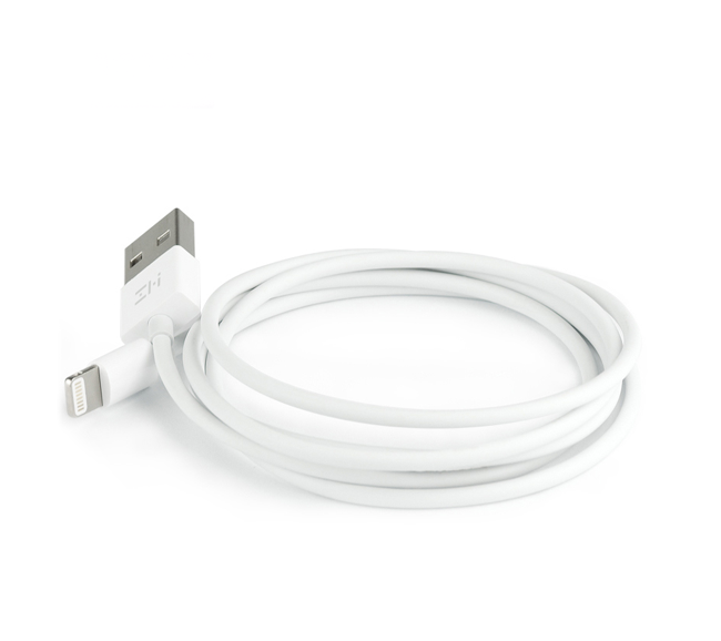 Картинка Кабель ZMi AL831 USB/Lightning White 2.0 m Картинка Кабель ZMi AL831 USB/Lightning White 2.0 m