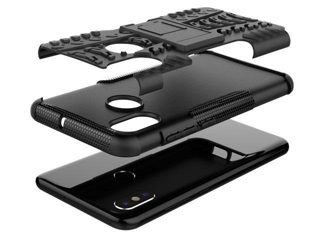 Картинка Чехол Yotrix Shockproof case для Xiaomi Mi 8 (черный. пластиковый) Картинка Чехол Yotrix Shockproof case для Xiaomi Mi 8 (черный. пластиковый)