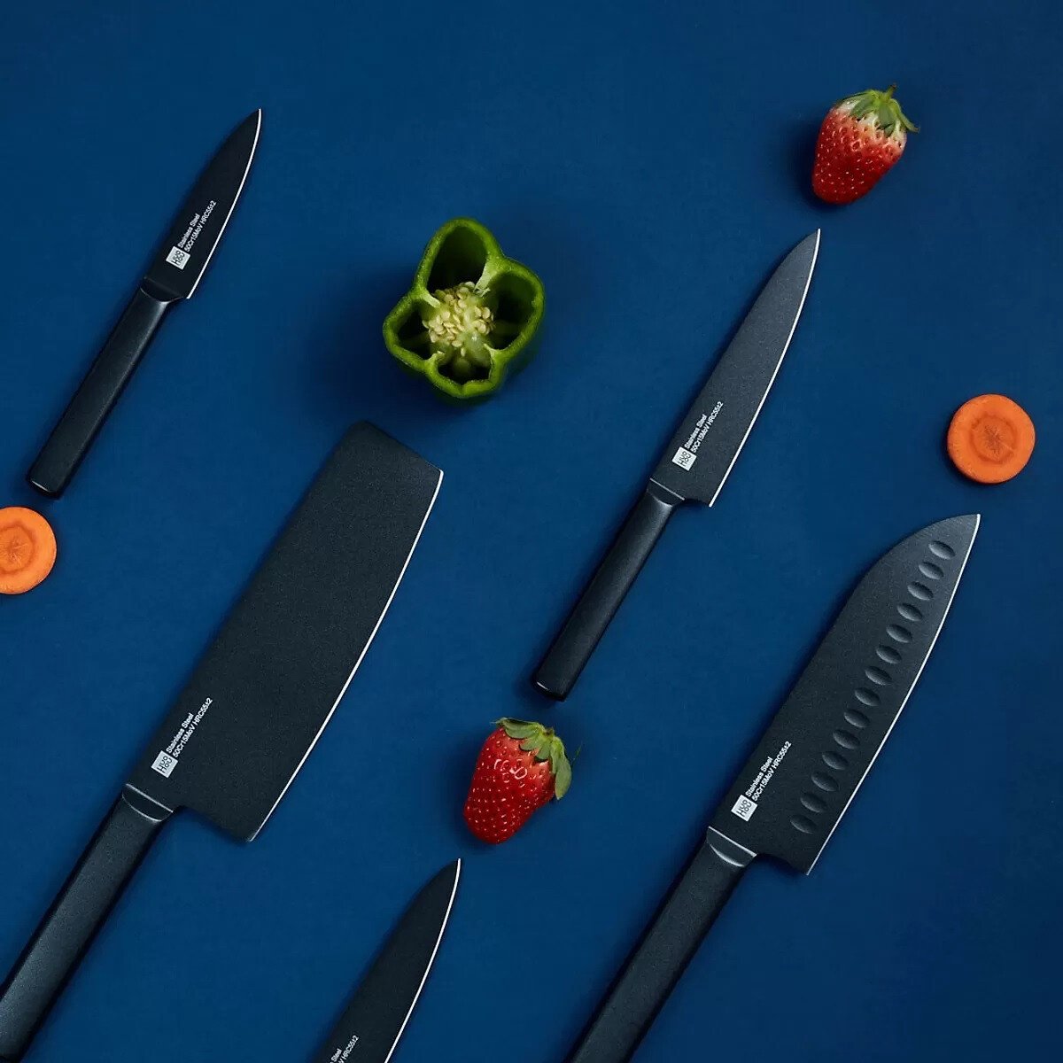 Картинка Набор ножей Xiaomi Huo Hou Fire Waiting Steel Knife 5 pcs. (HU0076) Картинка Набор ножей Xiaomi Huo Hou Fire Waiting Steel Knife 5 pcs. (HU0076)