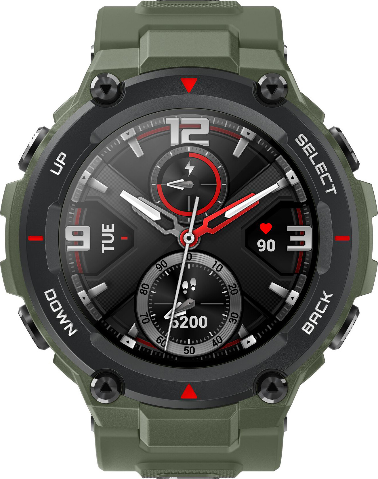 Фотография Умные часы Xiaomi Amazfit T-Rex Army Green Фотография Умные часы Xiaomi Amazfit T-Rex Army Green