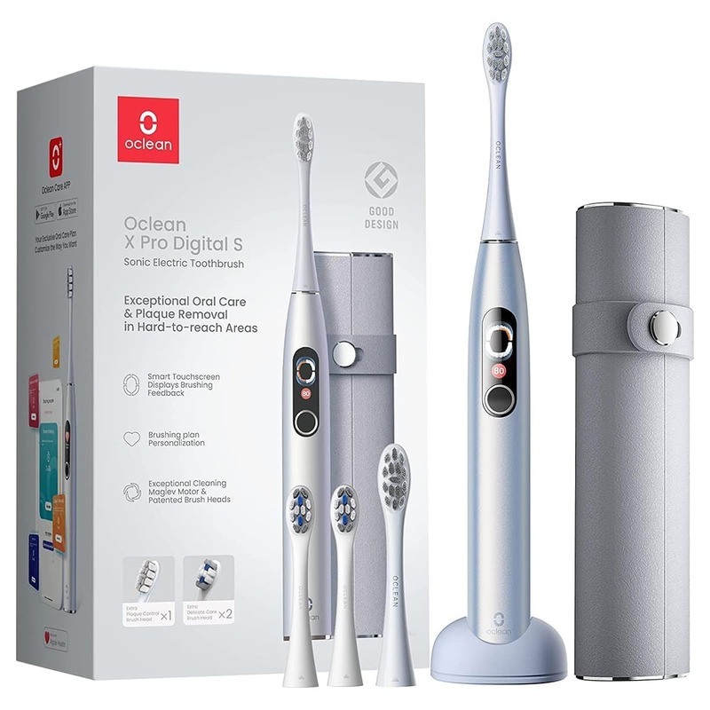 Фото Зубная щетка Xiaomi Oclean X Pro Digital Set Silver Фото Зубная щетка Xiaomi Oclean X Pro Digital Set Silver