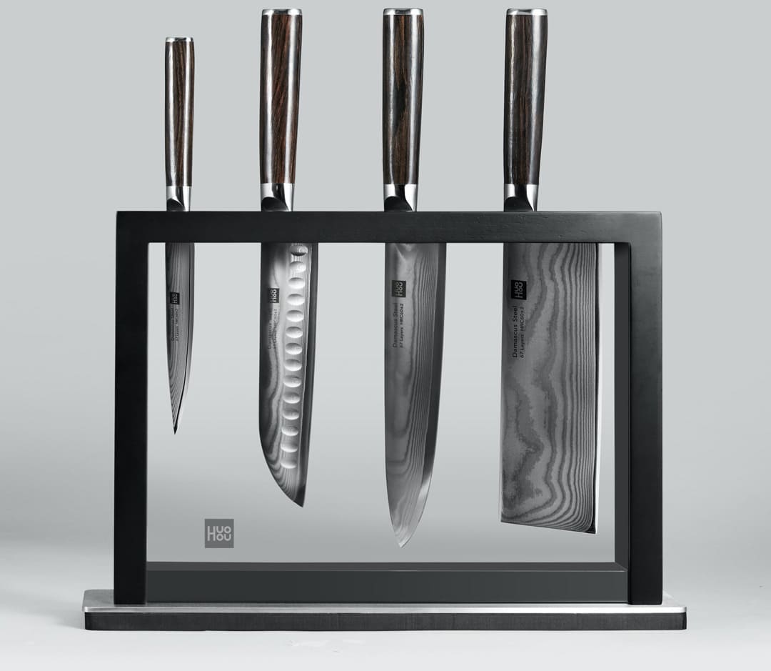 Фотография Набор ножей Xiaomi Huo Hou Damask Steel Knife Set 5 pcs. (HU0073) Фотография Набор ножей Xiaomi Huo Hou Damask Steel Knife Set 5 pcs. (HU0073)