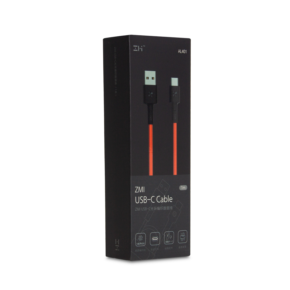 Картинка Кабель ZMi AL401 Type-C Red 1.0 m Картинка Кабель ZMi AL401 Type-C Red 1.0 m