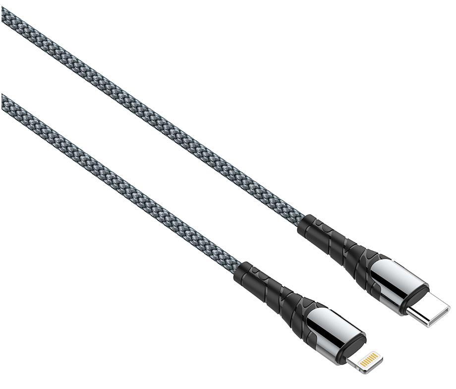 Картинка Кабель LDNIO LC111 Fast Charge 30W Type-C/Lightning Grey 1.0 m (90840) Картинка Кабель LDNIO LC111 Fast Charge 30W Type-C/Lightning Grey 1.0 m (90840)