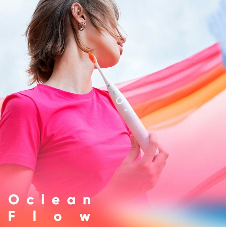 Фотография Зубная щетка Xiaomi Oclean Flow White (F5002) Фотография Зубная щетка Xiaomi Oclean Flow White (F5002)