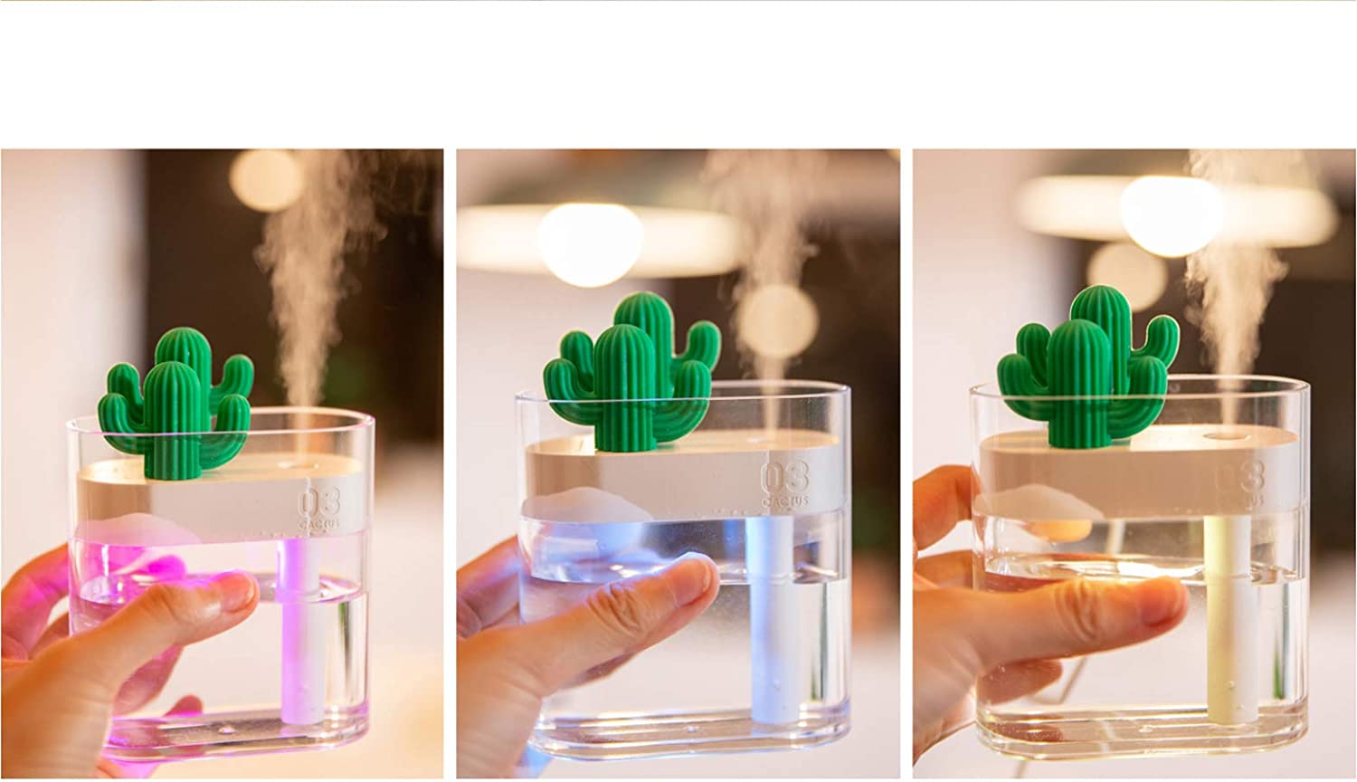 Картинка Увлажнитель-светильник настольный Xiaomi 3life Cool Mist Cactus Humidifier Картинка Увлажнитель-светильник настольный Xiaomi 3life Cool Mist Cactus Humidifier