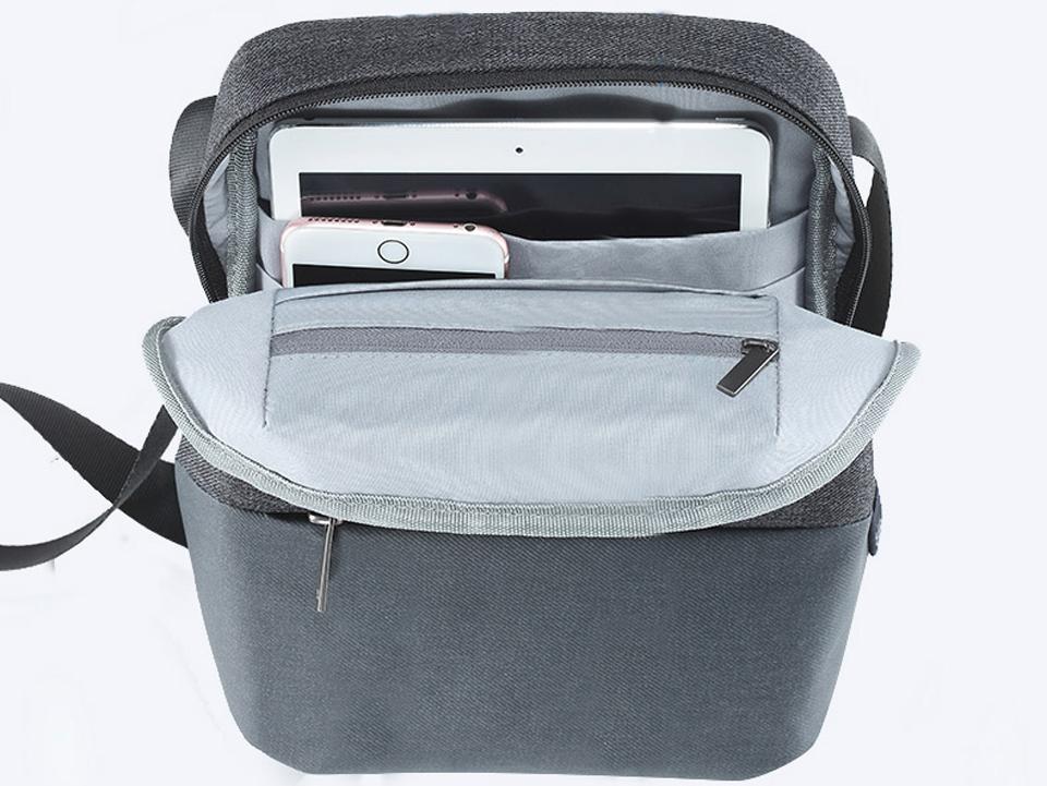 Фотография Сумка Xiaomi 90FUN Basic Urban Messenger Bag Dark Grey Фотография Сумка Xiaomi 90FUN Basic Urban Messenger Bag Dark Grey