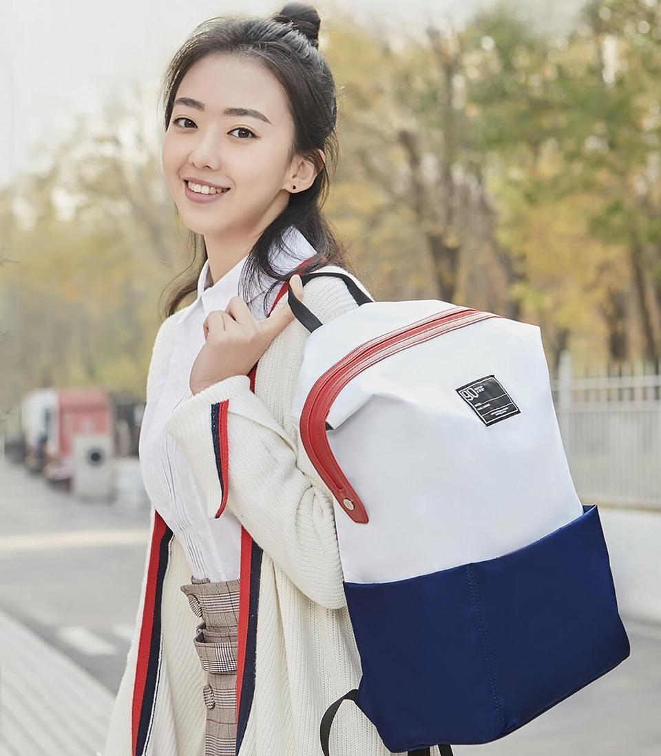 Фотография Рюкзак Xiaomi Lecturer Leisure Backpack White-Blue Фотография Рюкзак Xiaomi Lecturer Leisure Backpack White-Blue