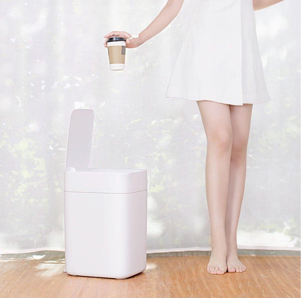 Картинка Умное мусорное ведро Xiaomi Townew Smart Trash Can T1 White Картинка Умное мусорное ведро Xiaomi Townew Smart Trash Can T1 White
