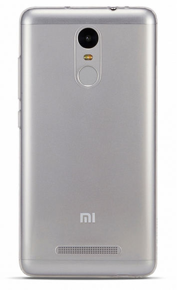 Чехол-бампер transparent silicon для Redmi Note 3 (Dark)